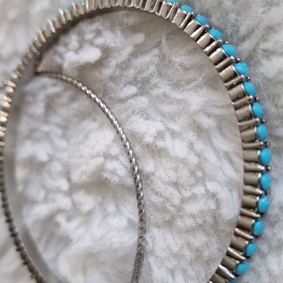 n/a Jewelry - Silver Bracelet Set with Turquoise Accents - Women's Jewelry